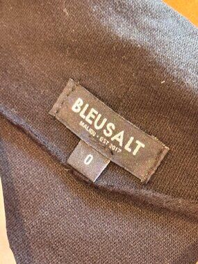 Bleusalt Black Long Sleeve Wrap Dress Size 0